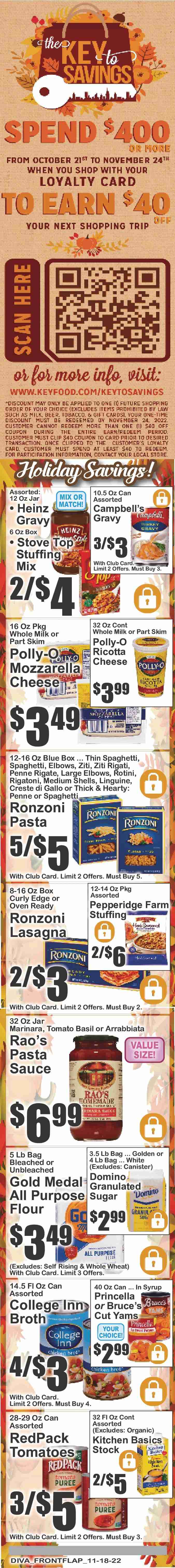 Key Food ad - 11/18/2022 - 11/24/2022. Page 9