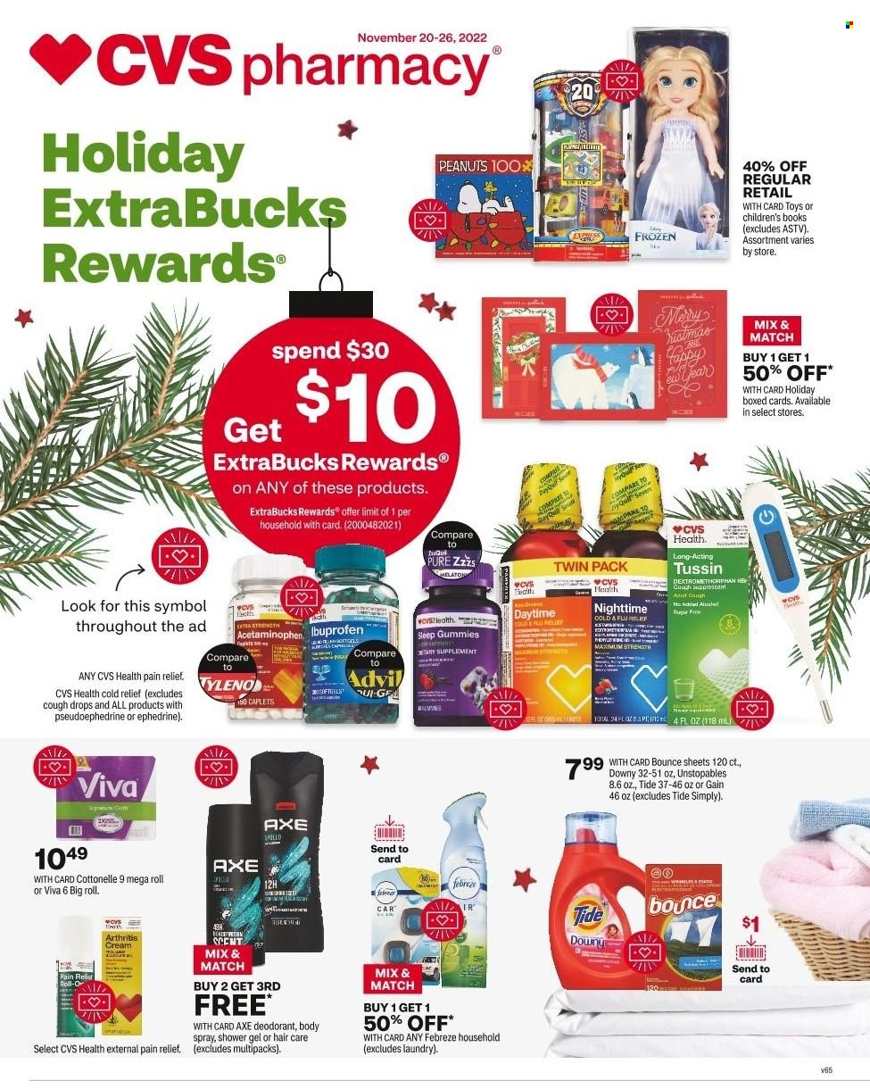CVS Pharmacy ad - 11/20/2022 - 11/26/2022. Page 1