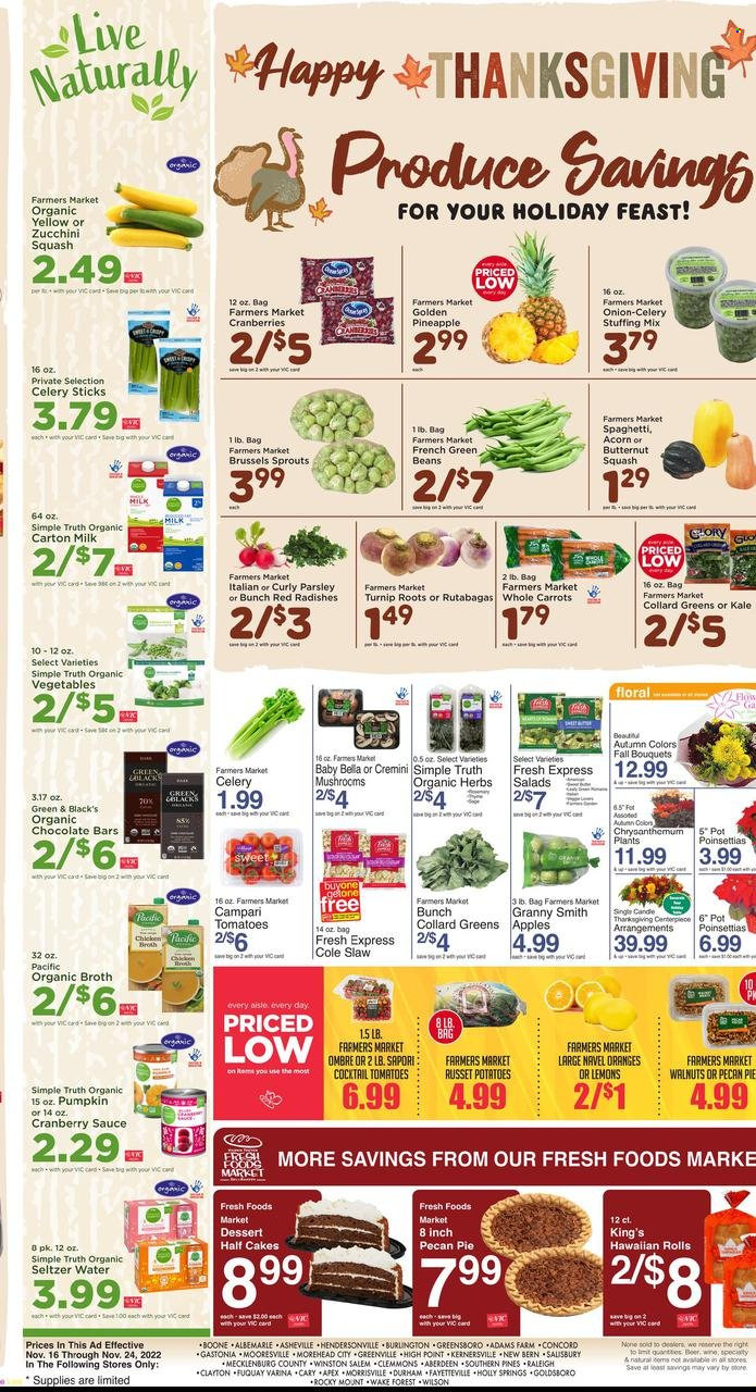 Harris Teeter ad - 11/16/2022 - 11/24/2022. Page 7