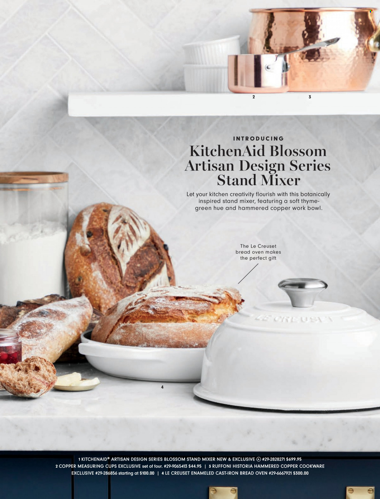 thumbnail - Williams-Sonoma Flyer - Sales products - bread, cookware set, KitchenAid, cup, bowl, oven, mixer, stand mixer. Page 21.