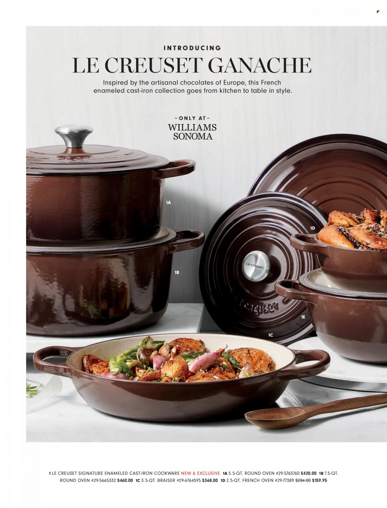 thumbnail - Williams-Sonoma Flyer - Sales products - chocolate, cookware set. Page 32.