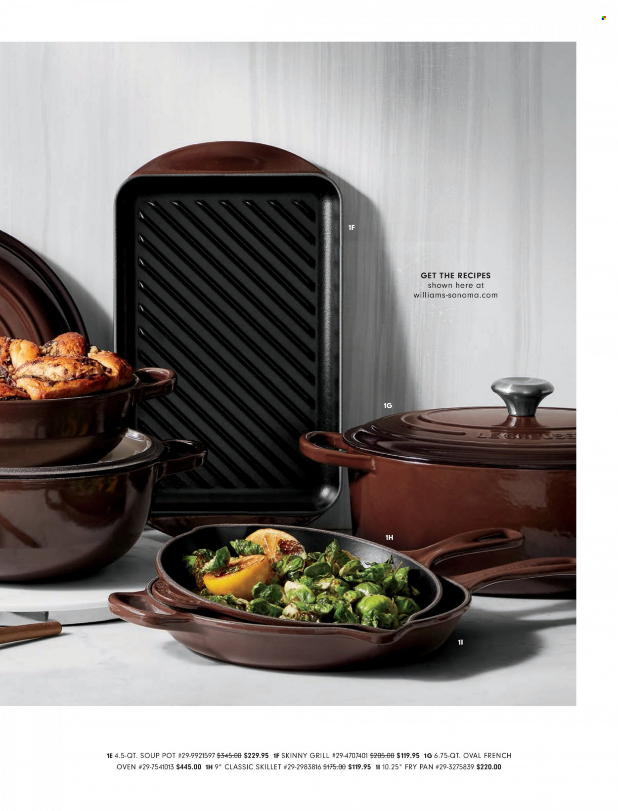 thumbnail - Williams-Sonoma Flyer - Sales products - soup, pot, pan, grill. Page 33.