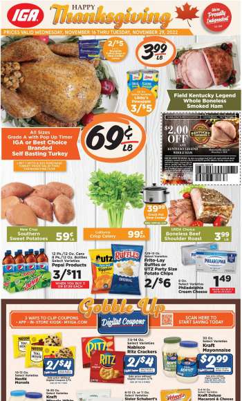 IGA Flyer - 11/16/2022 - 11/29/2022.