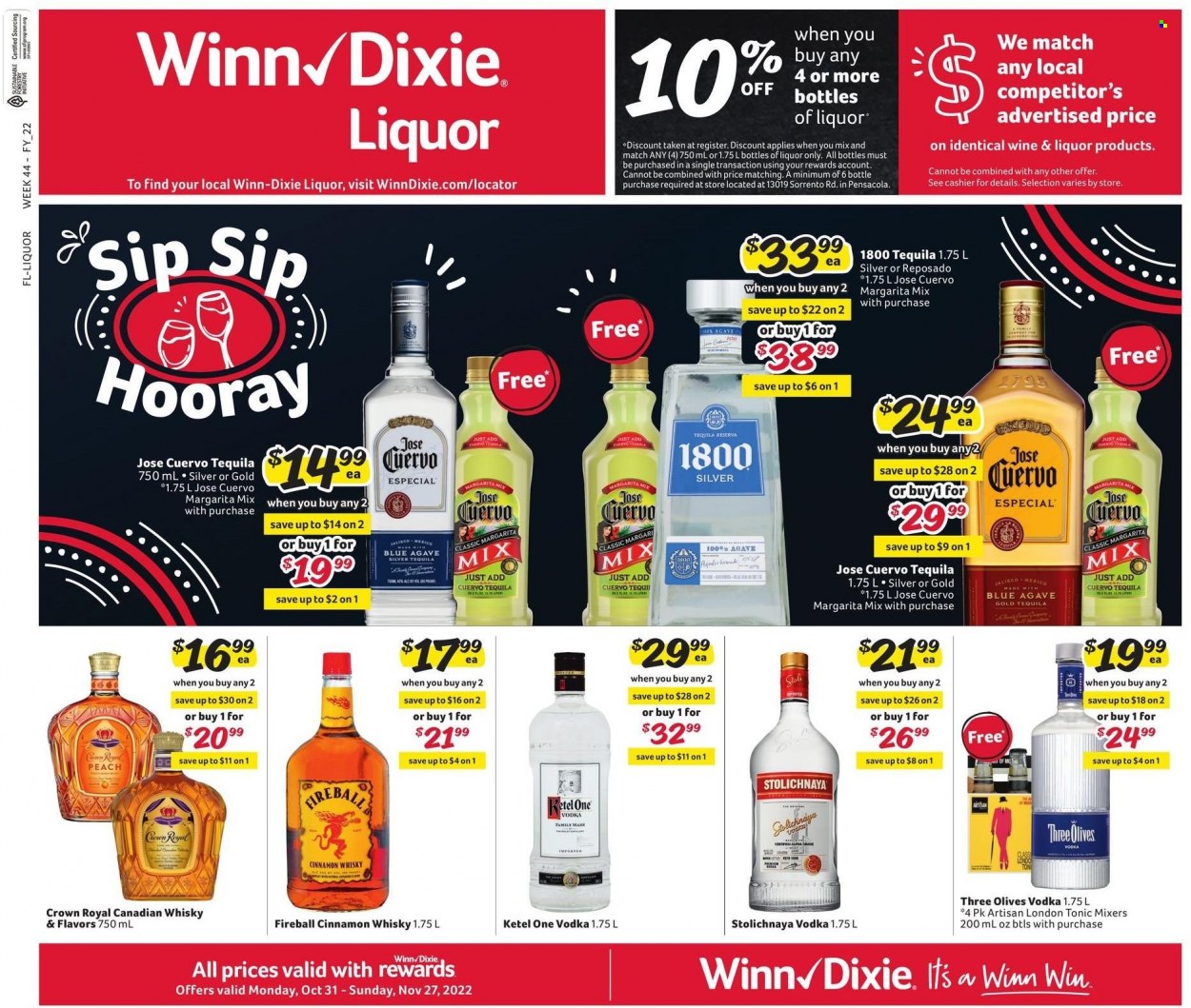 Winn Dixie ad - 10/31/2022 - 11/27/2022. Page 1