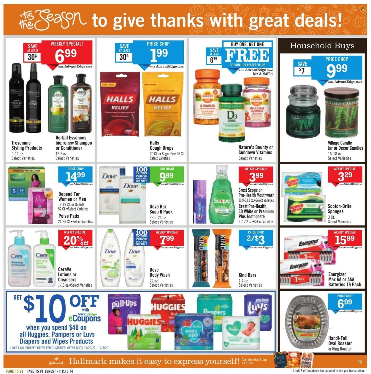 Price Chopper ad - 11/20/2022 - 11/26/2022. Page 15