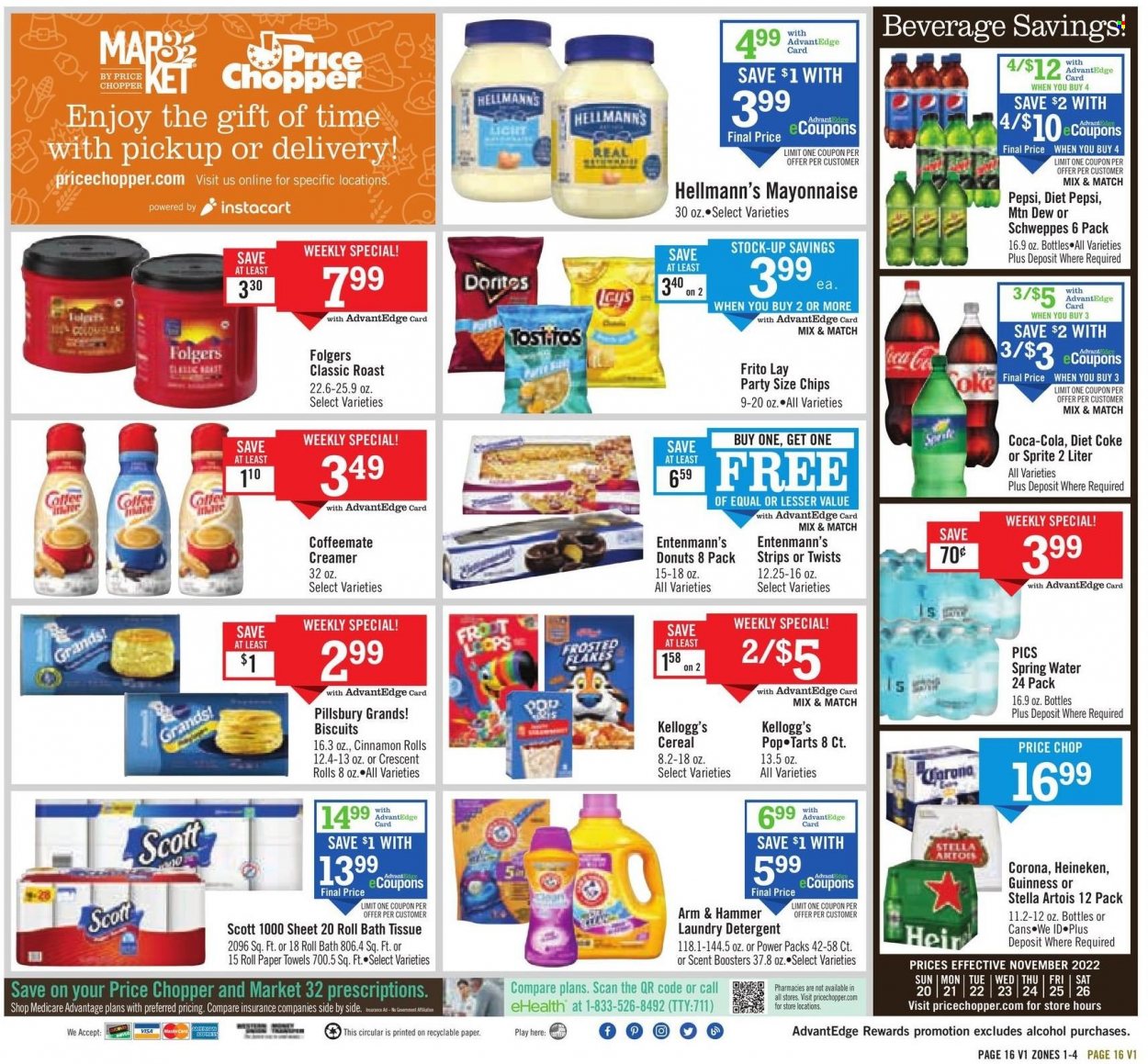 Price Chopper ad - 11/20/2022 - 11/26/2022. Page 16
