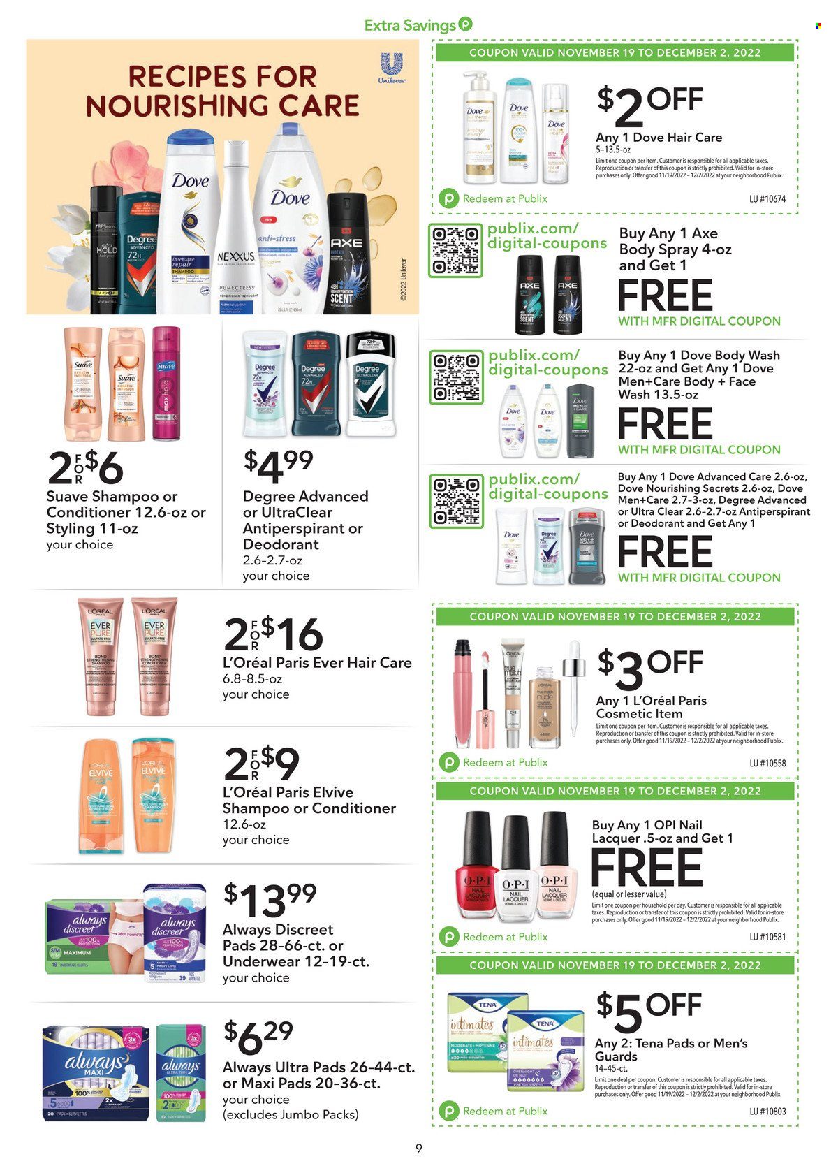 Publix ad - 11/19/2022 - 12/02/2022. Page 9