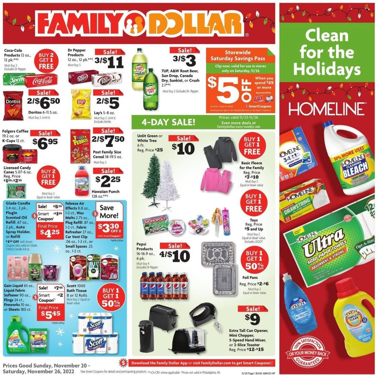 Family Dollar ad - 11/20/2022 - 11/26/2022. Page 1