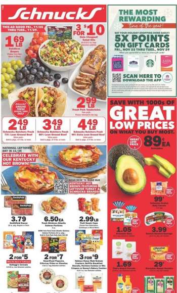Schnucks Flyer - 11/25/2022 - 11/29/2022.