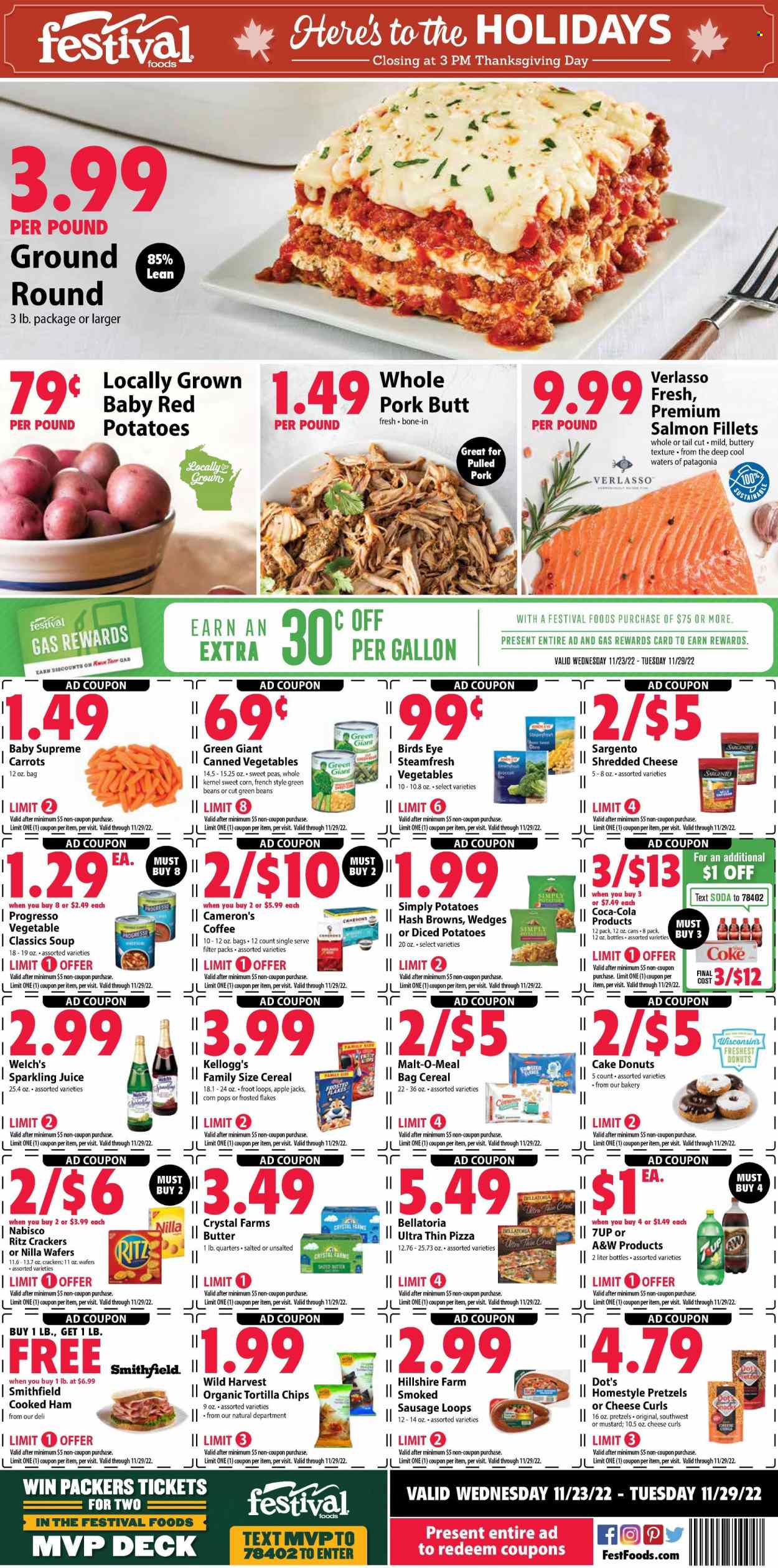 Festival Foods ad - 11/23/2022 - 11/29/2022. Page 1