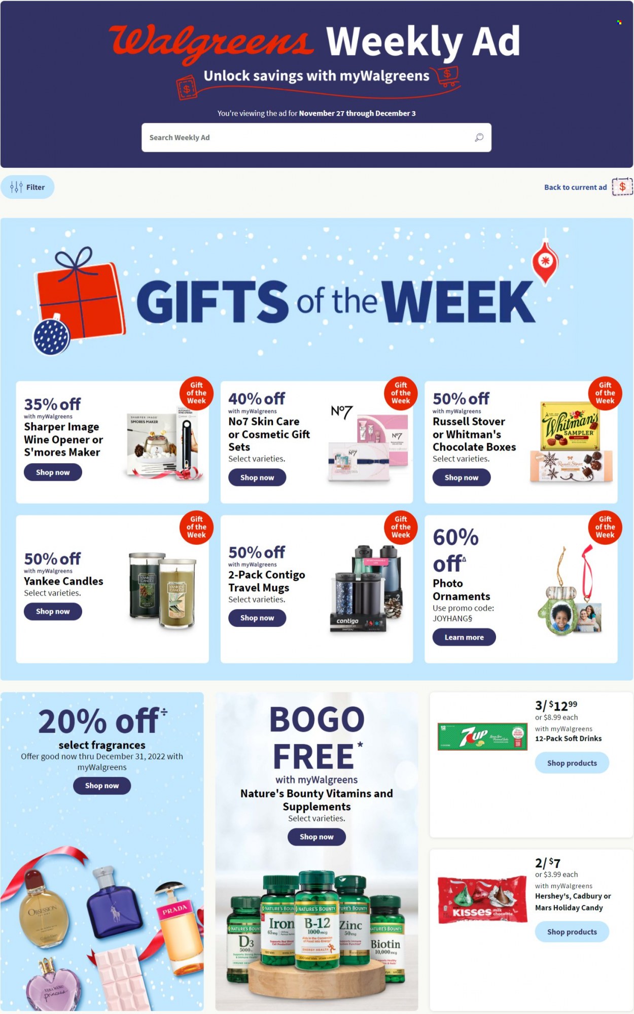 Walgreens ad - 11/27/2022 - 12/03/2022. Page 1