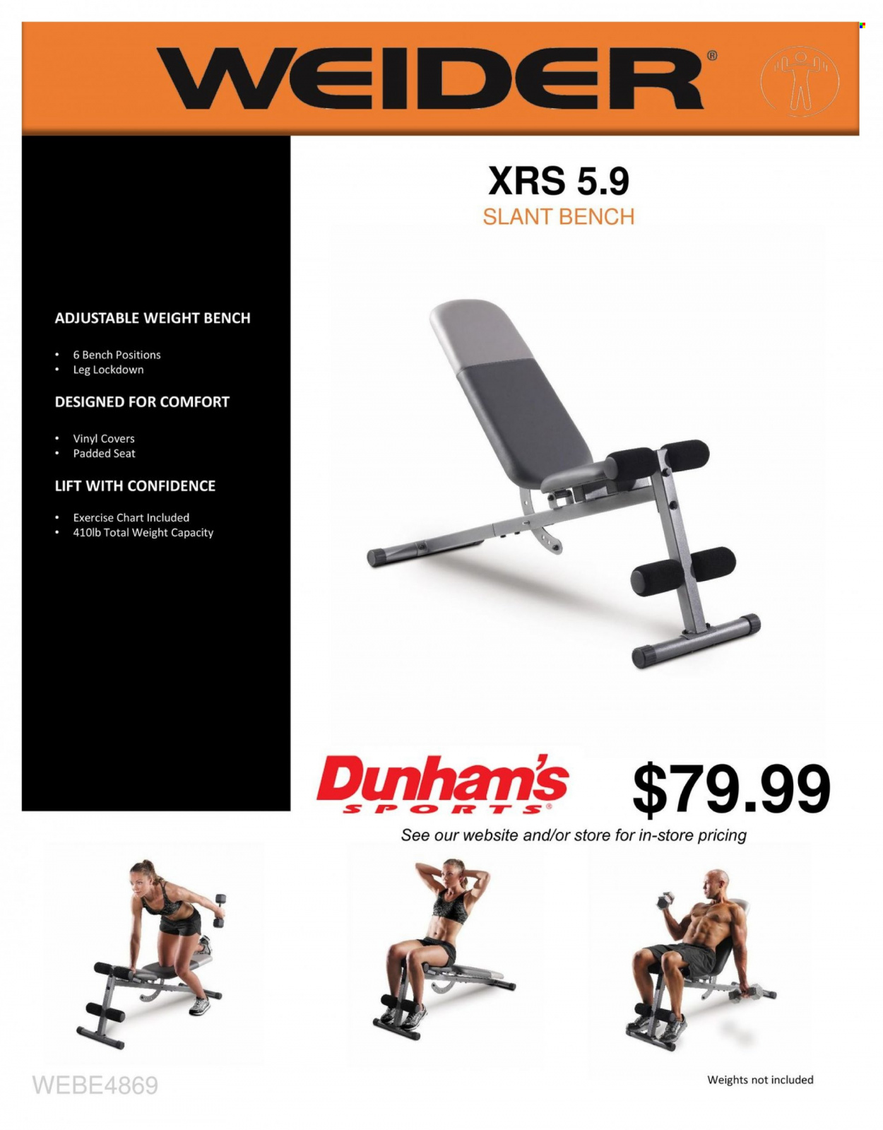 thumbnail - Dunham's Sports Flyer - 11/21/2022 - 01/26/2023 - Sales products - weights set. Page 13.