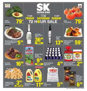 Super King Markets Flyer - 11/23/2022 - 11/29/2022.