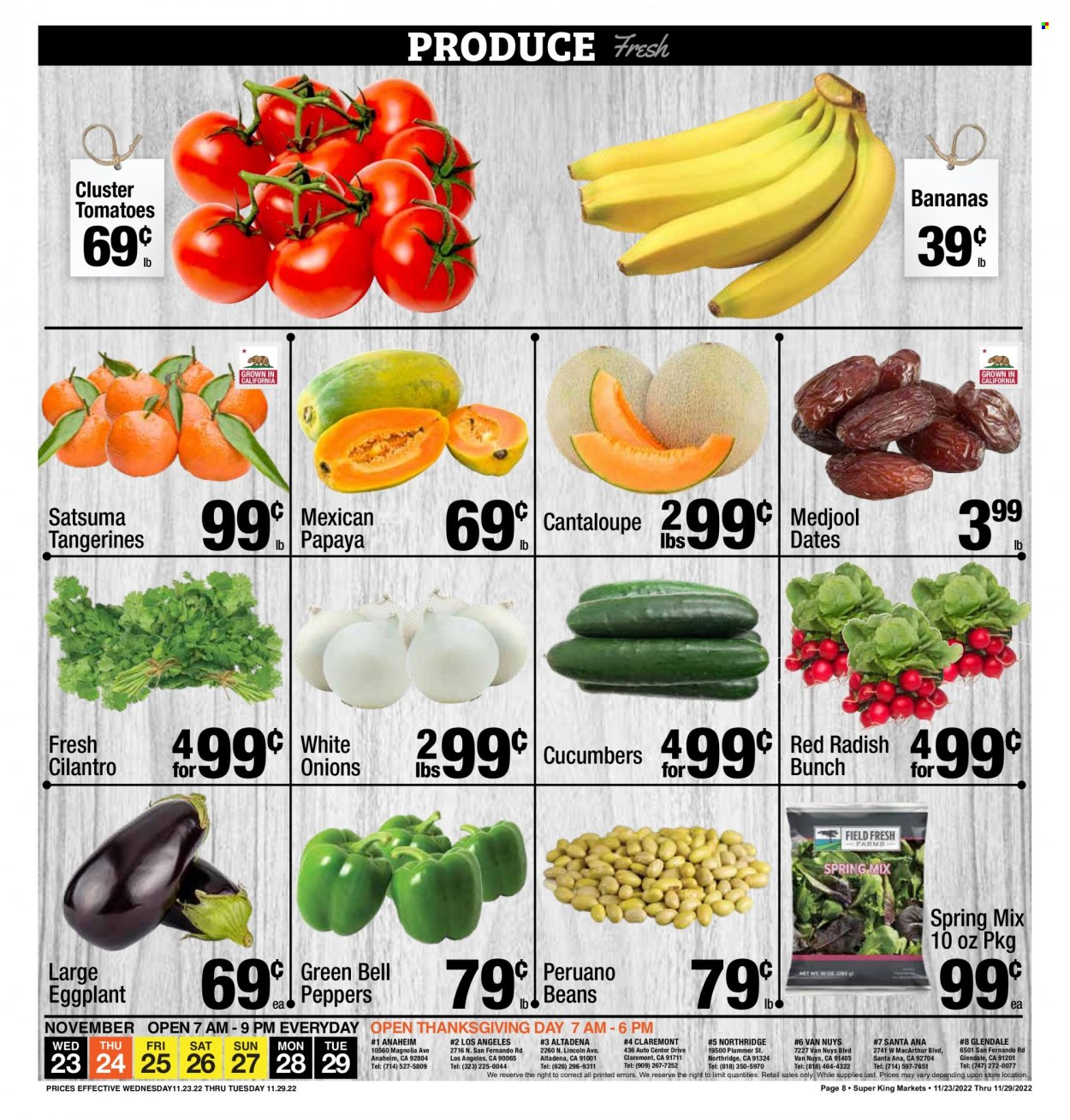 Super King Markets ad - 11/23/2022 - 11/29/2022. Page 8