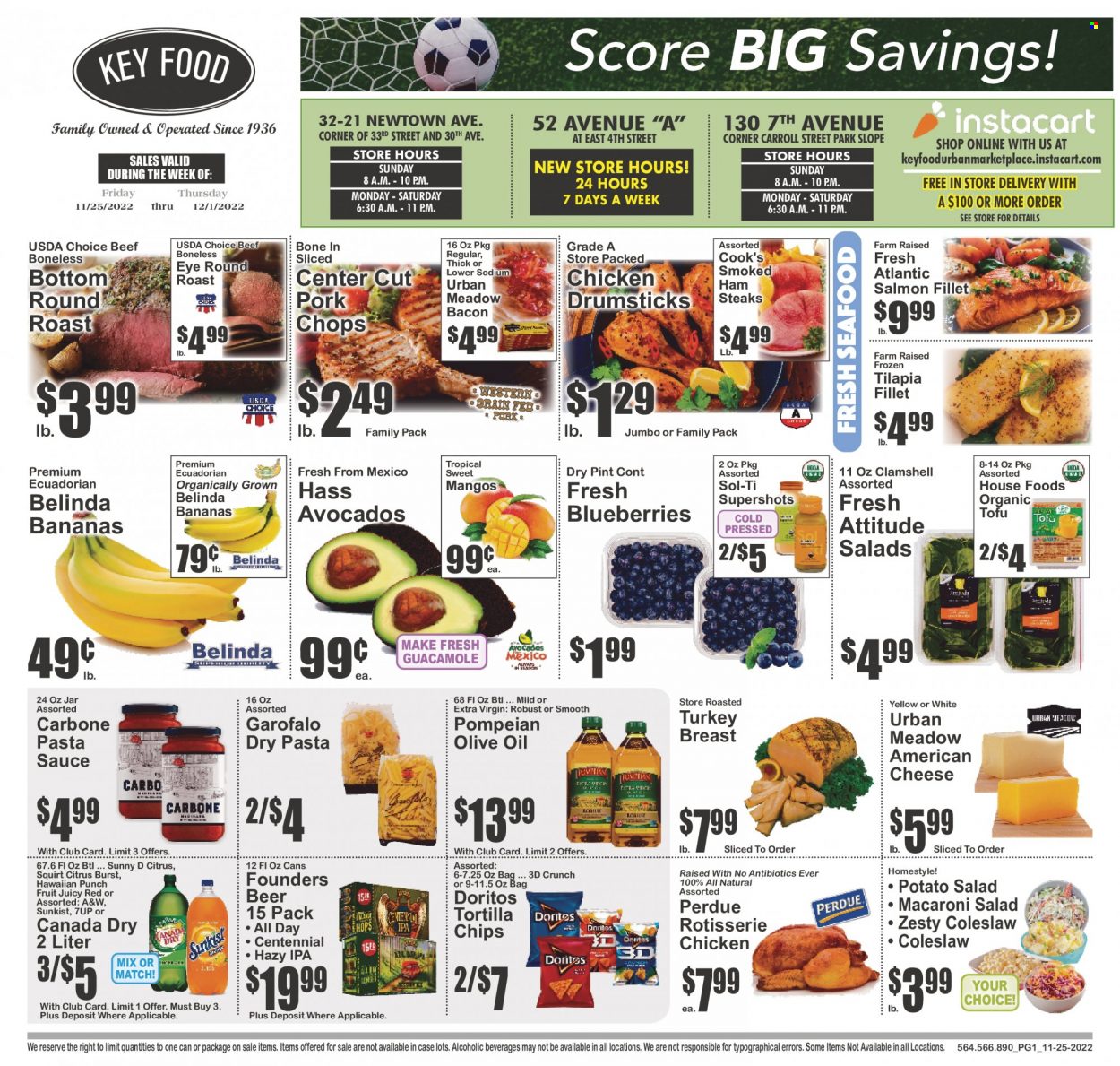 Key Food ad - 11/25/2022 - 12/01/2022. Page 1