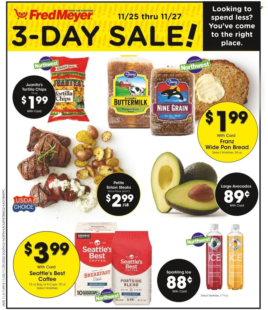 Fred Meyer ad - 11/25/2022 - 11/27/2022. Page 1