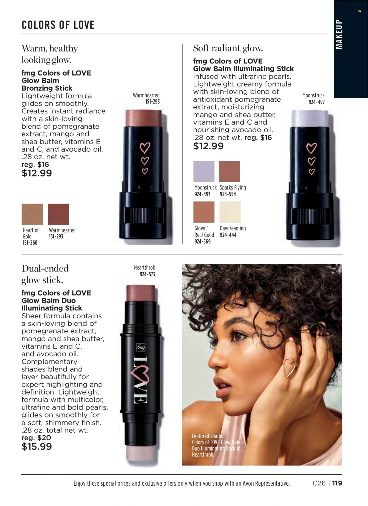 thumbnail - Avon Flyer - 11/23/2022 - 12/06/2022 - Sales products - Avon, shades, illuminating stick. Page 119.