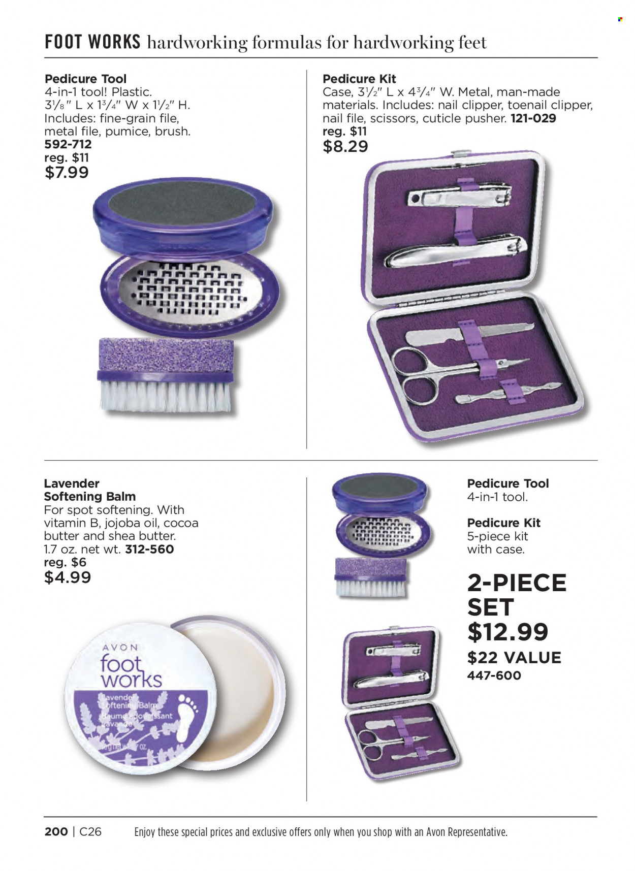 thumbnail - Avon Flyer - 11/23/2022 - 12/06/2022 - Sales products - Avon, pedicure tool, cuticle pusher, scissors. Page 200.
