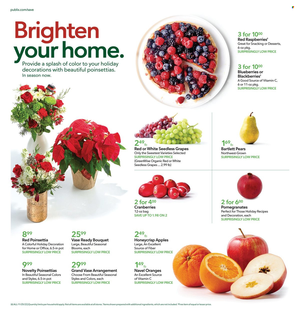 Publix ad - 11/25/2022 - 11/30/2022. Page 6
