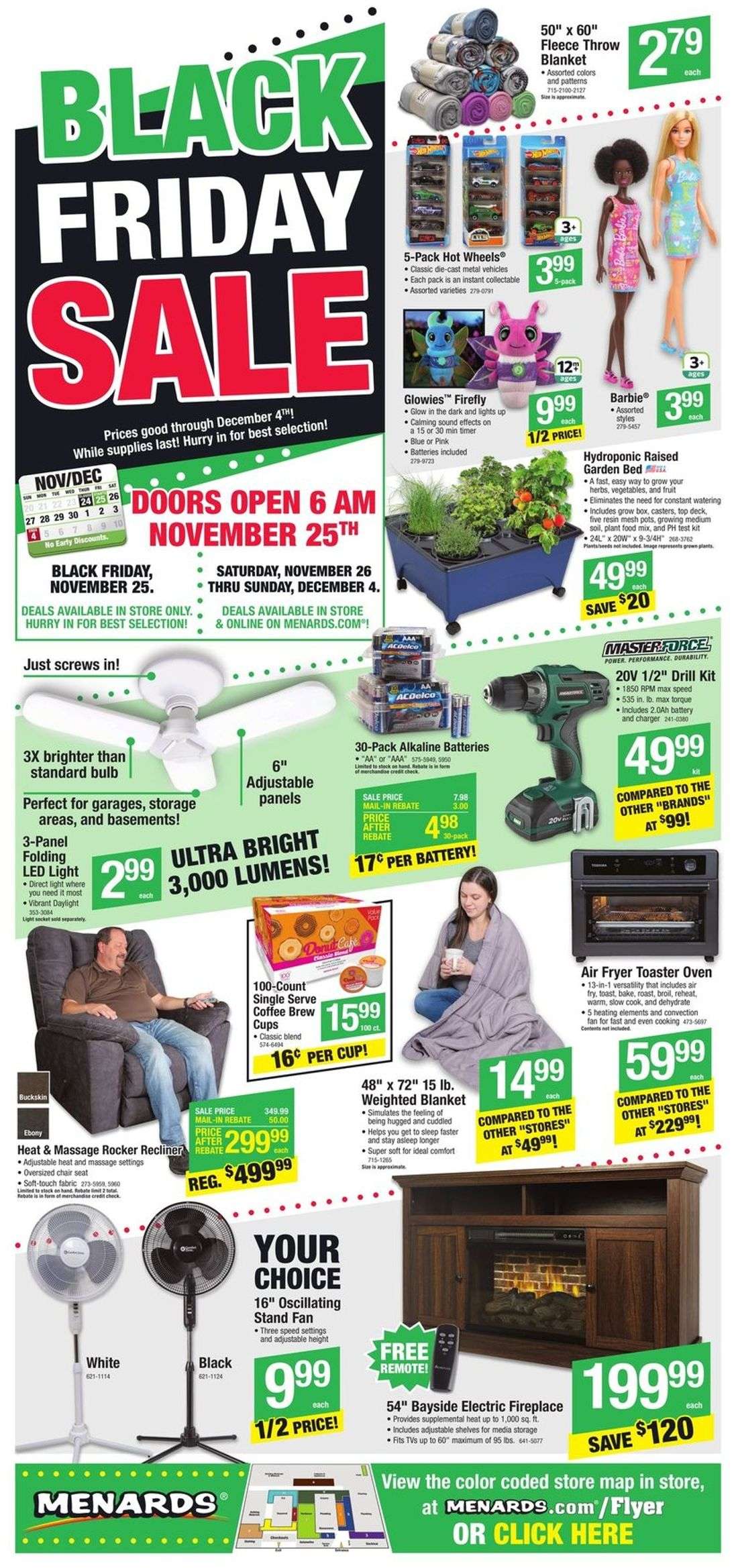 Menards ad - 11/24/2022 - 12/04/2022. Page 1