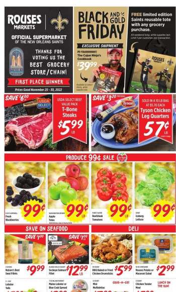 Rouses Markets Flyer - 11/25/2022 - 11/30/2022.