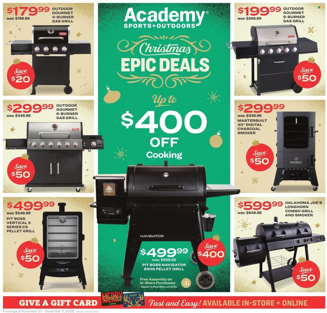 thumbnail - Academy Sports + Outdoors ad - 11/27/2022 - 12/11/2022.