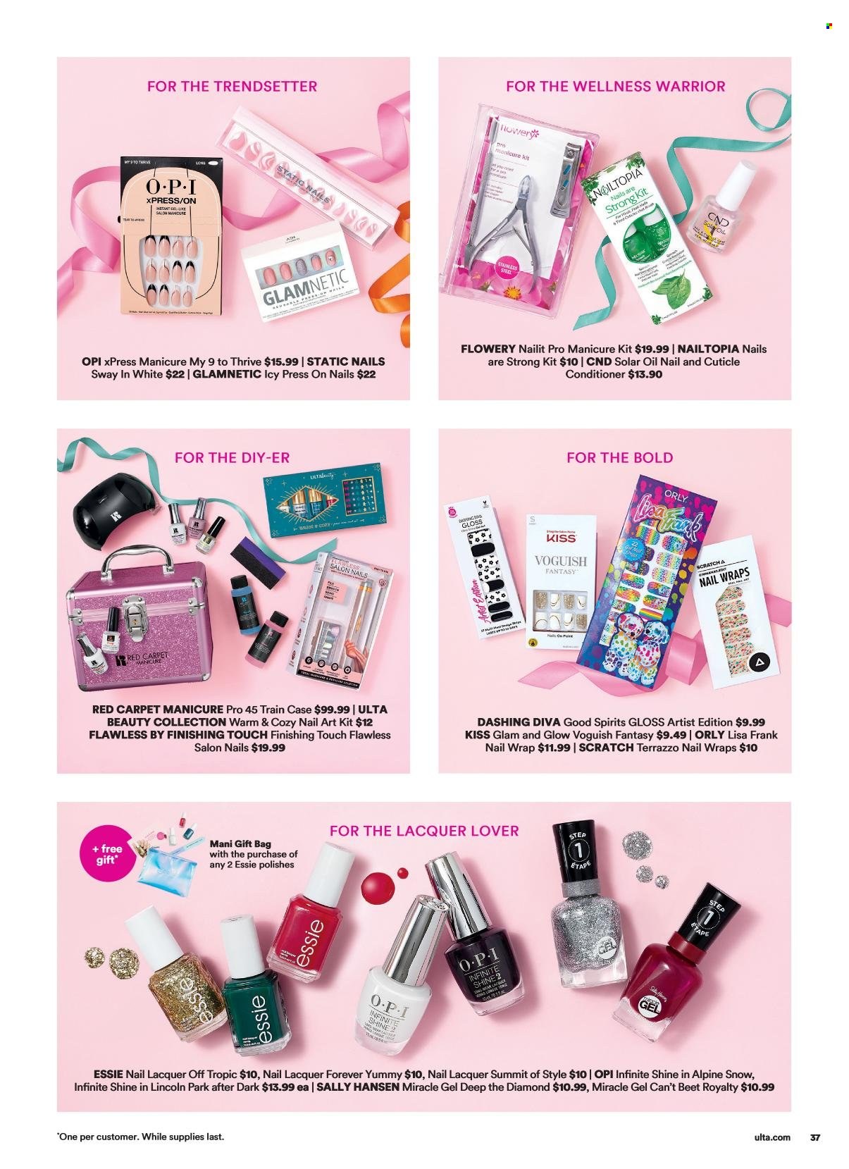 thumbnail - Ulta Beauty Flyer - 11/27/2022 - 12/24/2022 - Sales products - conditioner, manicure, Sally Hansen, manicure tool. Page 37.