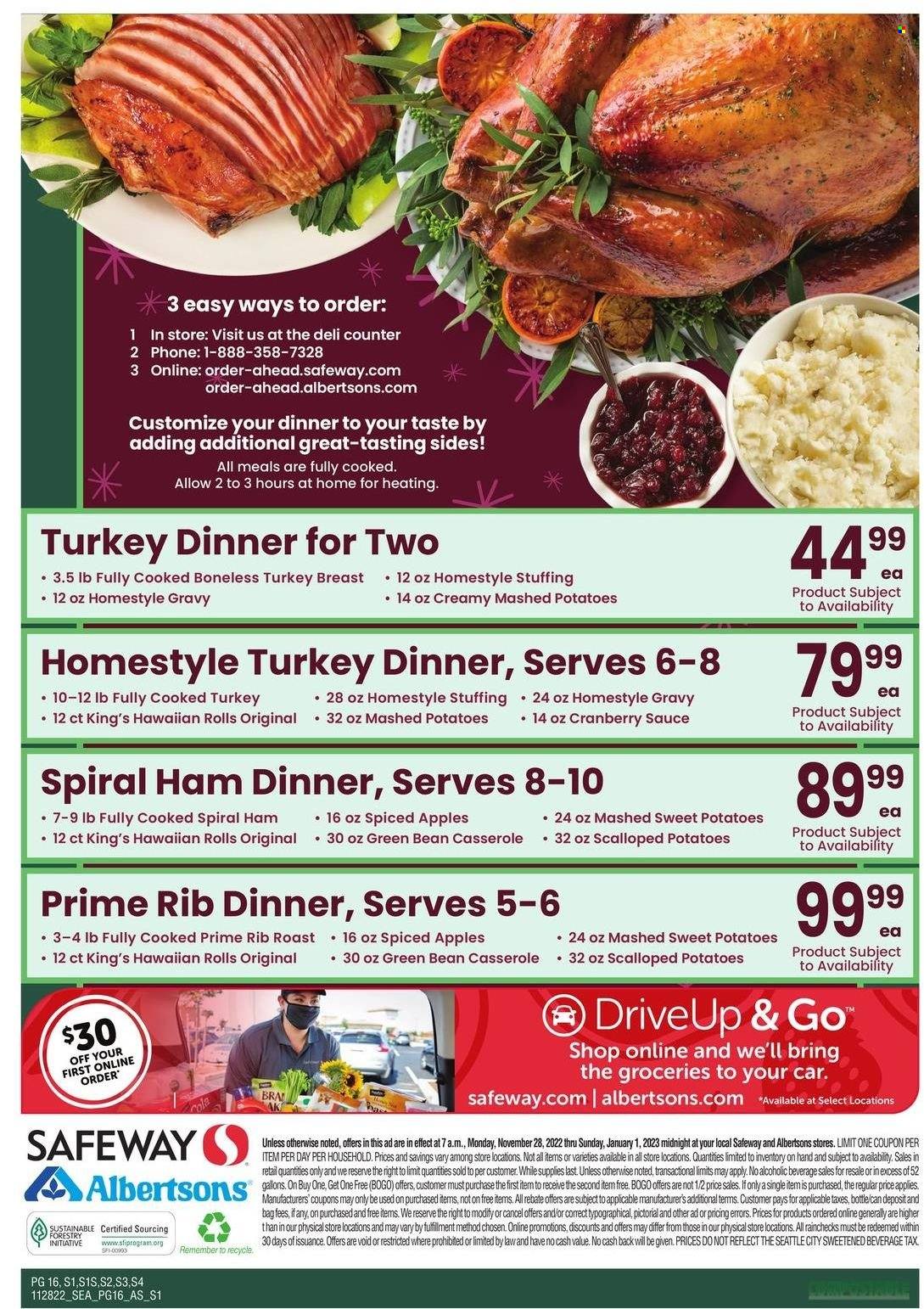 Safeway ad - 11/28/2022 - 01/01/2023. Page 16