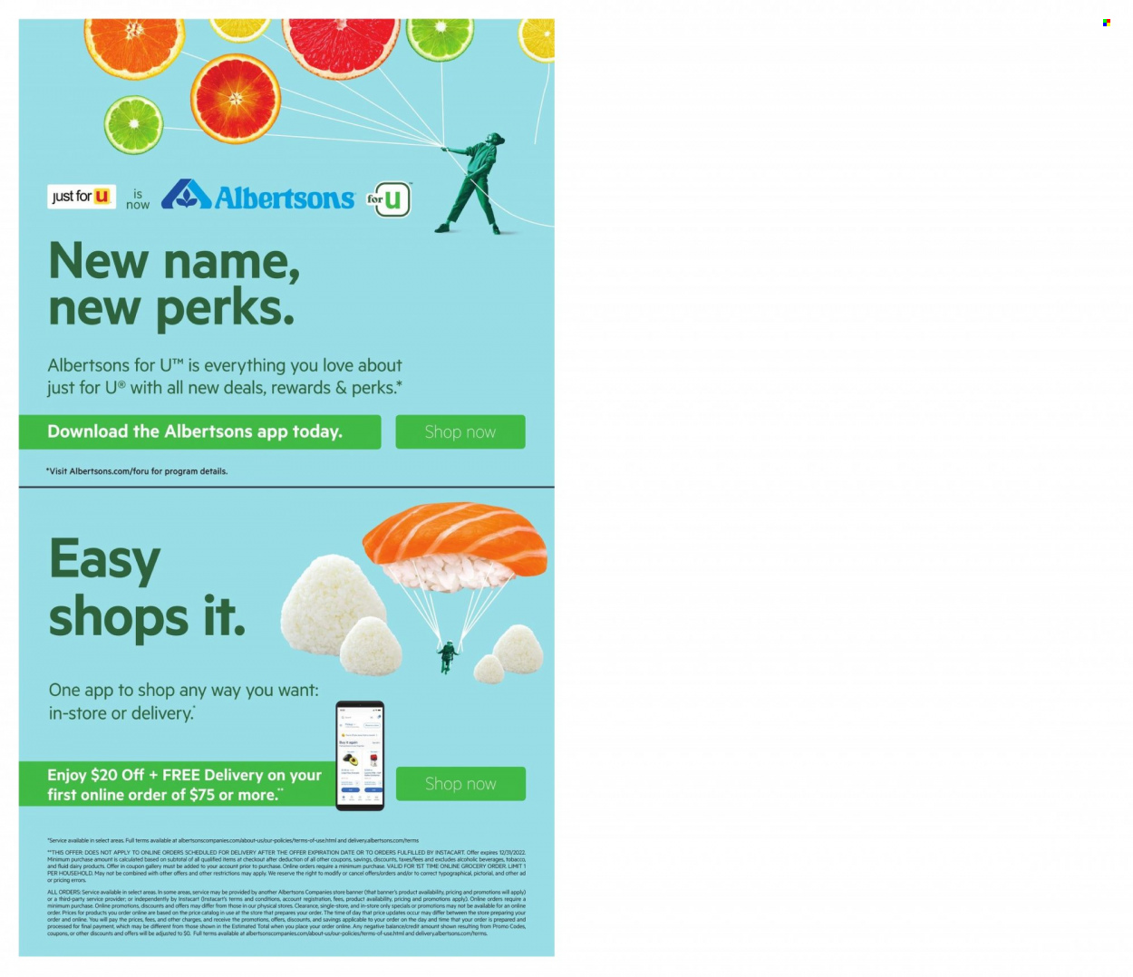 Albertsons ad - 11/30/2022 - 12/06/2022. Page 9