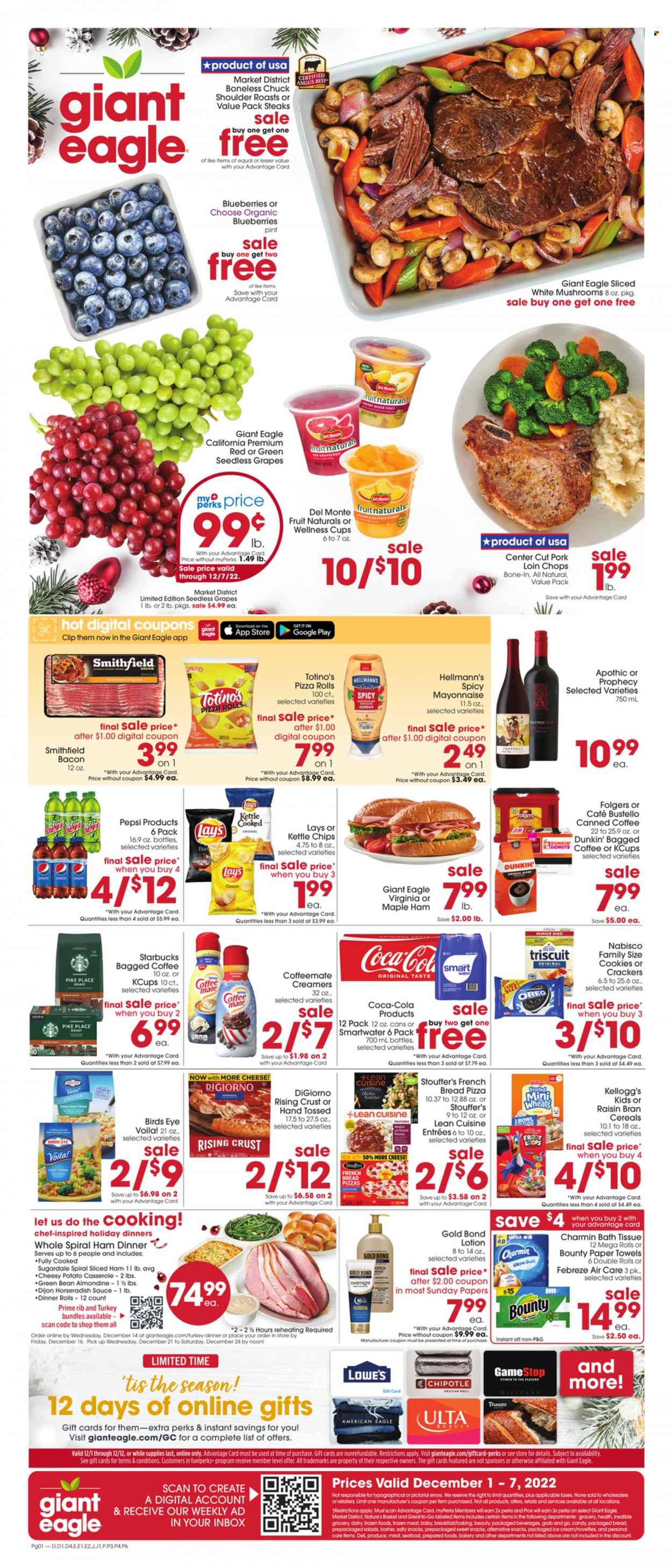 Giant Eagle ad - 12/01/2022 - 12/07/2022. Page 1