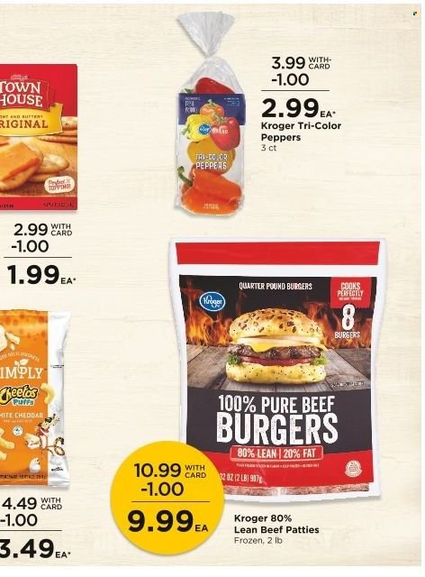 thumbnail - QFC Flyer - 11/30/2022 - 12/06/2022 - Sales products - peppers, hamburger, beef burger, cheddar, cheese, Cheetos, beef meat. Page 15.