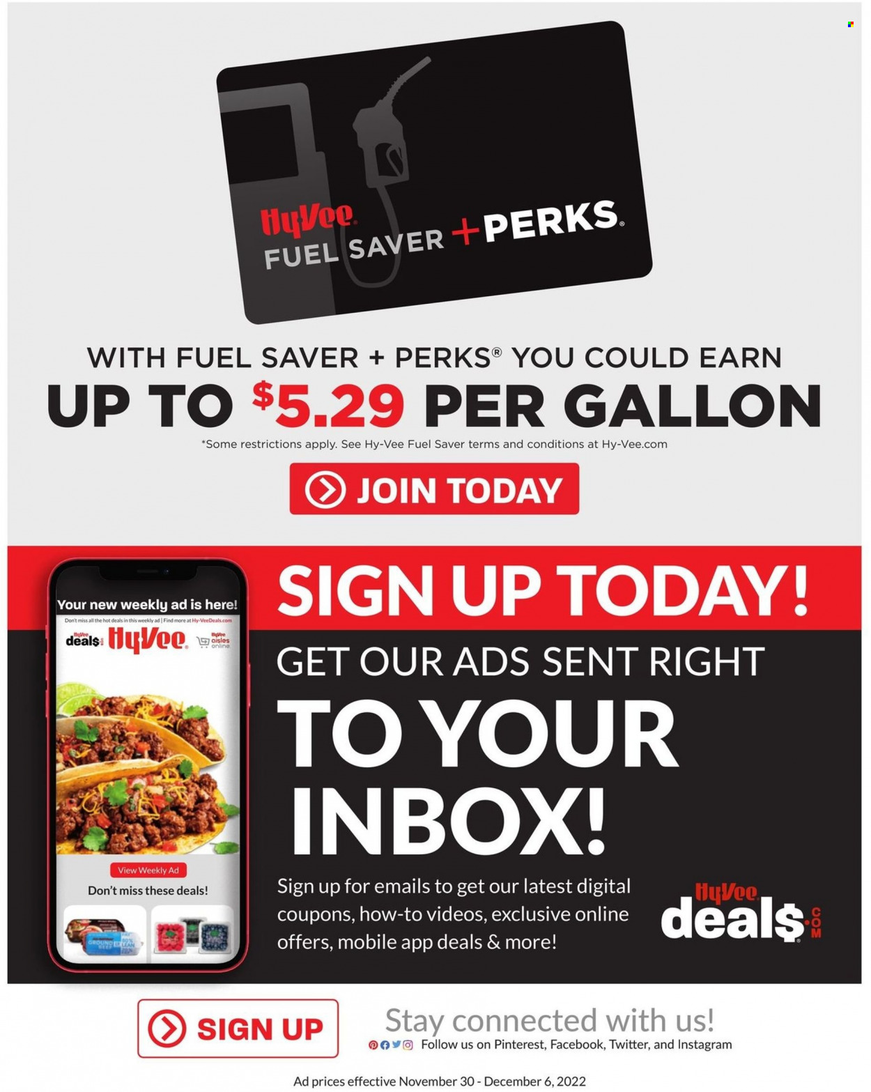 Hy-Vee ad - 11/30/2022 - 12/06/2022. Page 24