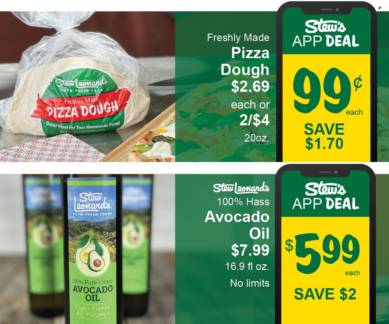 thumbnail - Stew Leonard's Flyer - 11/30/2022 - 12/06/2022 - Sales products - pizza dough, avocado oil, oil. Page 9.