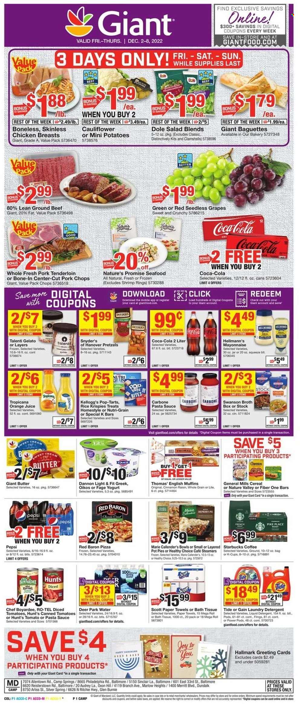 Giant Food ad - 12/02/2022 - 12/08/2022. Page 1