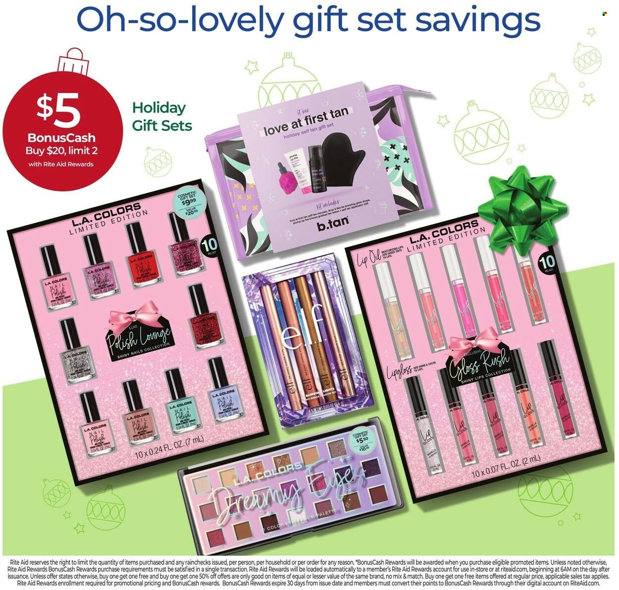 thumbnail - RITE AID Flyer - 12/04/2022 - 12/10/2022 - Sales products - gift set, oil, polish, Elf. Page 11.