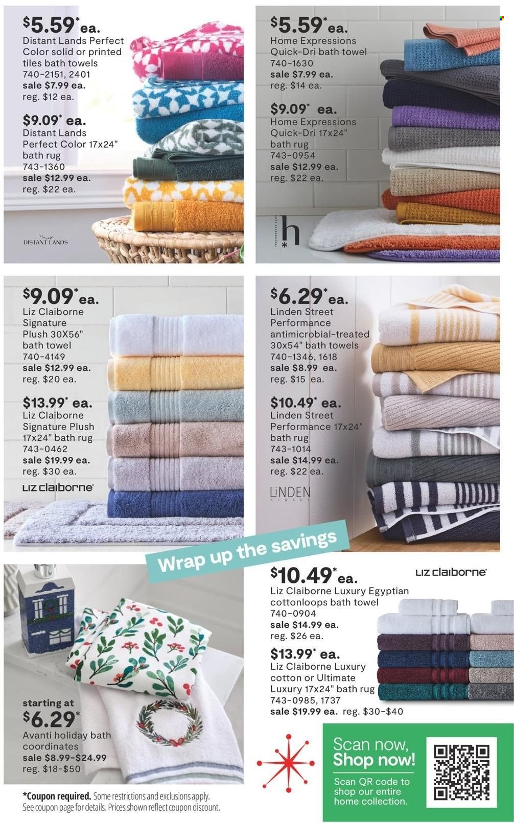 thumbnail - JCPenney Flyer - 12/01/2022 - 12/18/2022 - Sales products - bath towel, towel. Page 15.