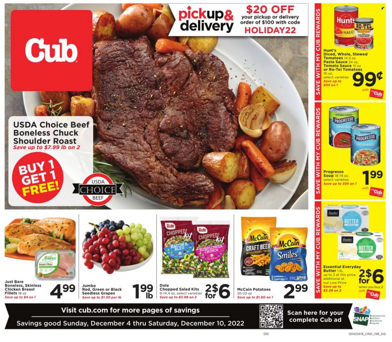 Cub Foods ad - 12/04/2022 - 12/10/2022. Page 1