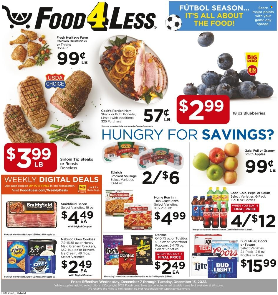 Food 4 Less ad - 12/07/2022 - 12/13/2022. Page 1
