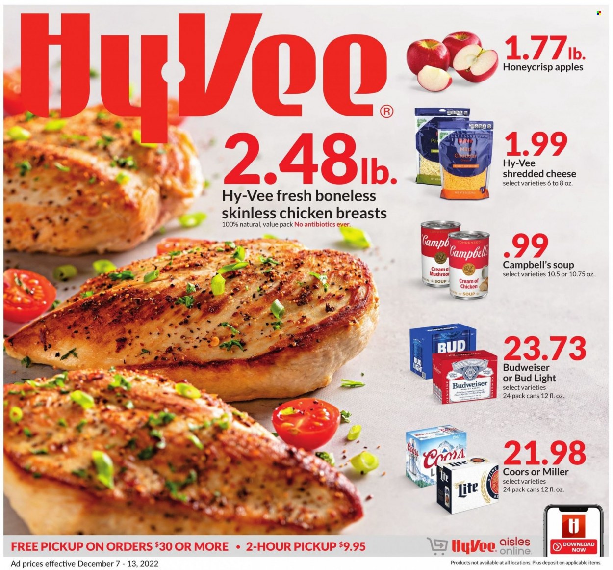 Hy-Vee ad - 12/07/2022 - 12/13/2022. Page 1