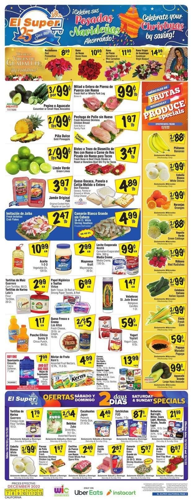 El Super ad - 12/07/2022 - 12/13/2022. Page 1