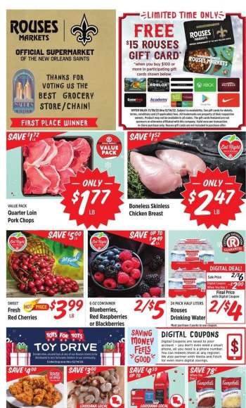 Rouses Markets Flyer - 12/07/2022 - 12/14/2022.