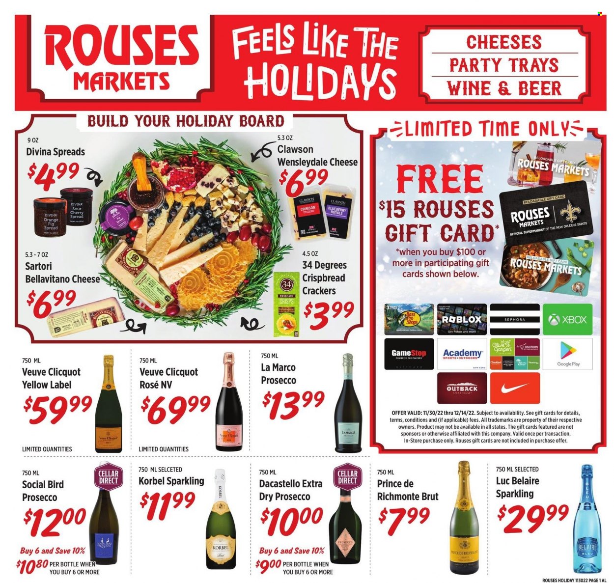 Rouses Markets ad - 12/07/2022 - 12/19/2022. Page 1