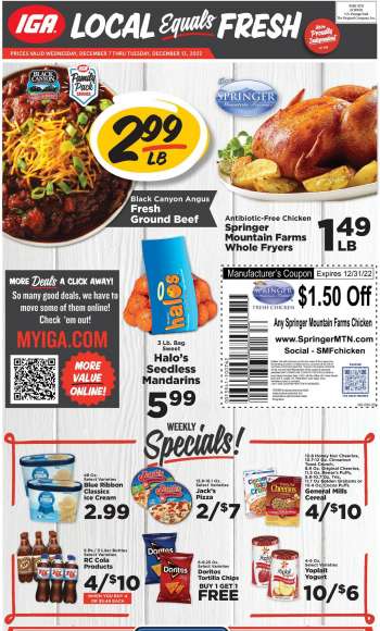 IGA Flyer - 12/07/2022 - 12/13/2022.