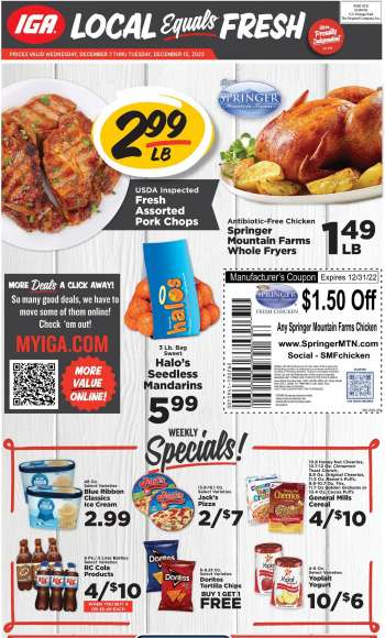 IGA Flyer - 12/07/2022 - 12/13/2022.