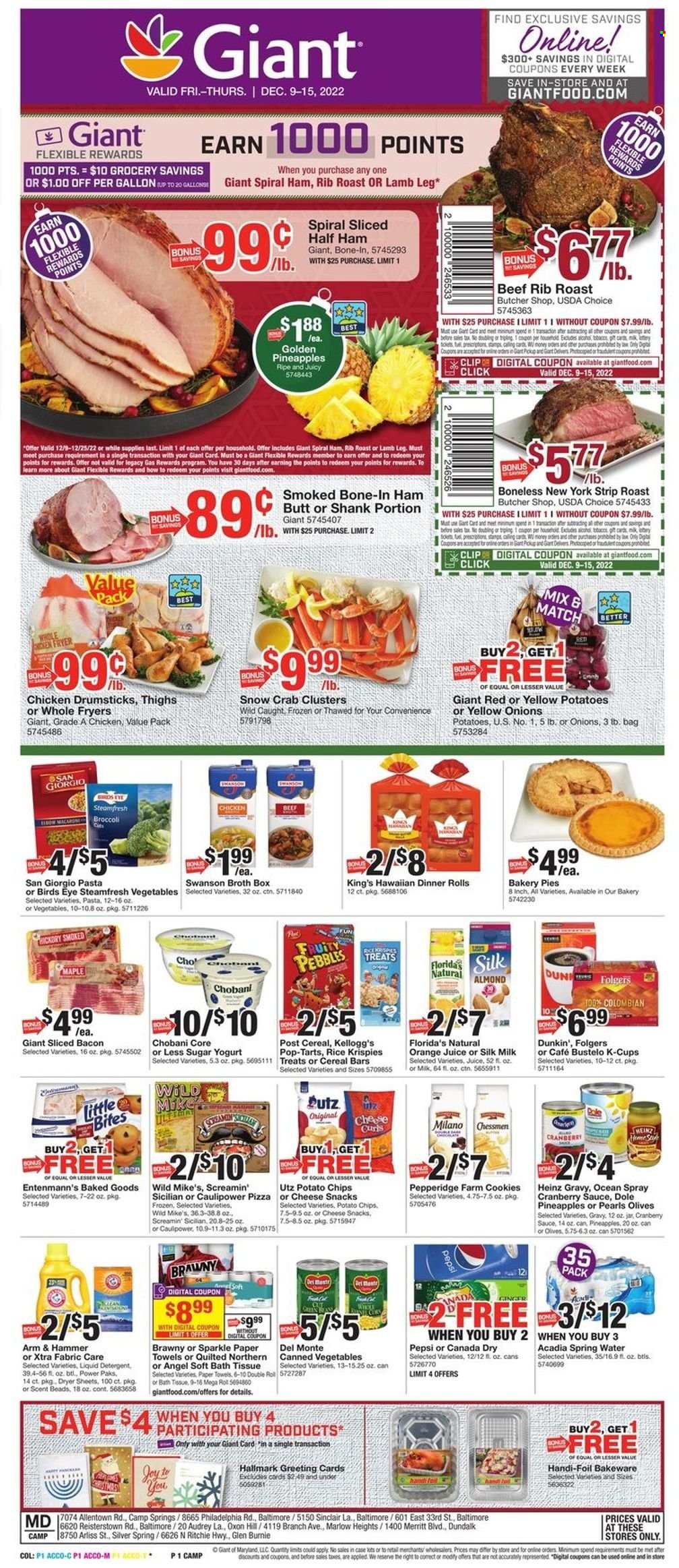 Giant Food ad - 12/09/2022 - 12/15/2022. Page 1
