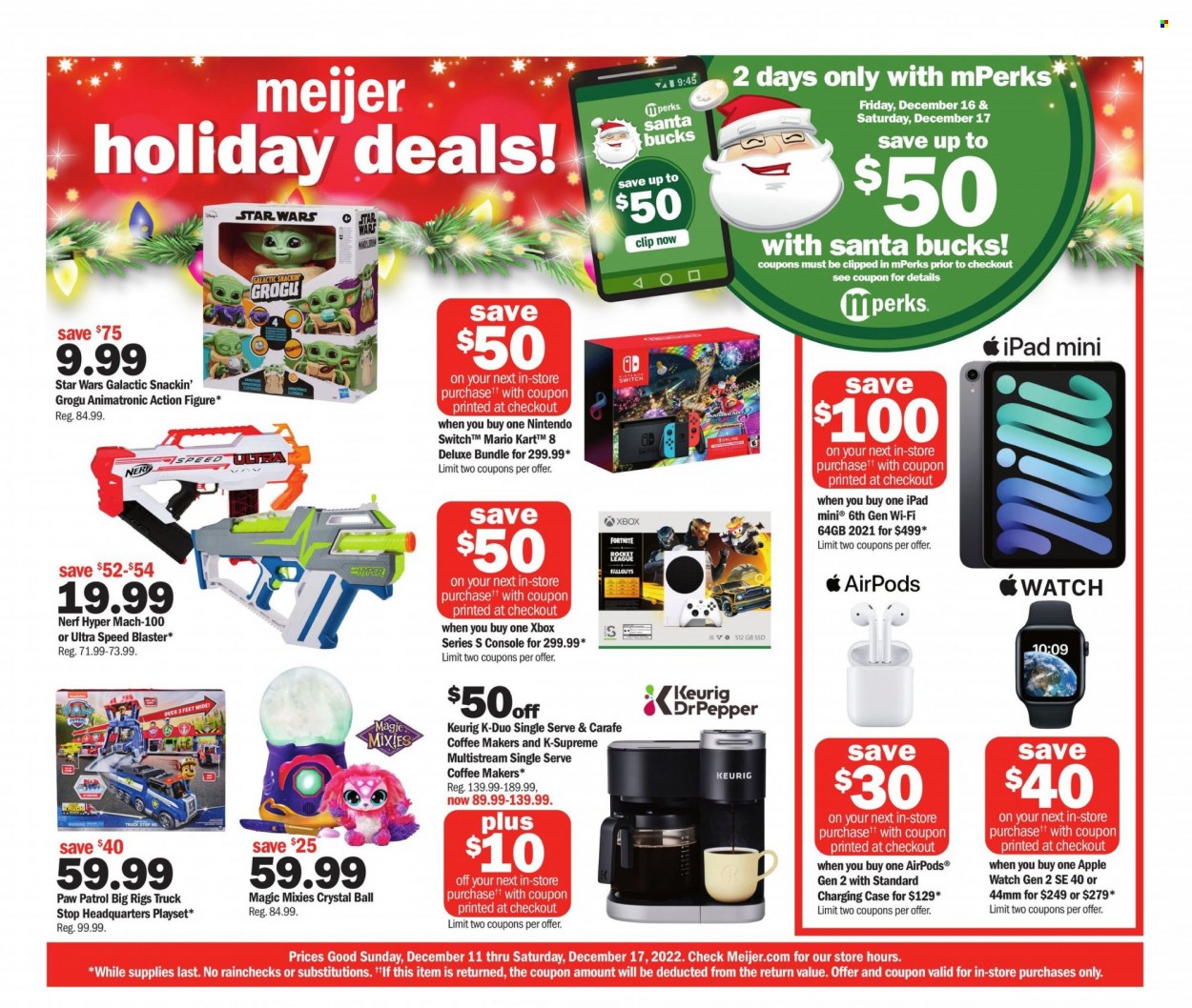 Meijer ad - 12/11/2022 - 12/17/2022. Page 1