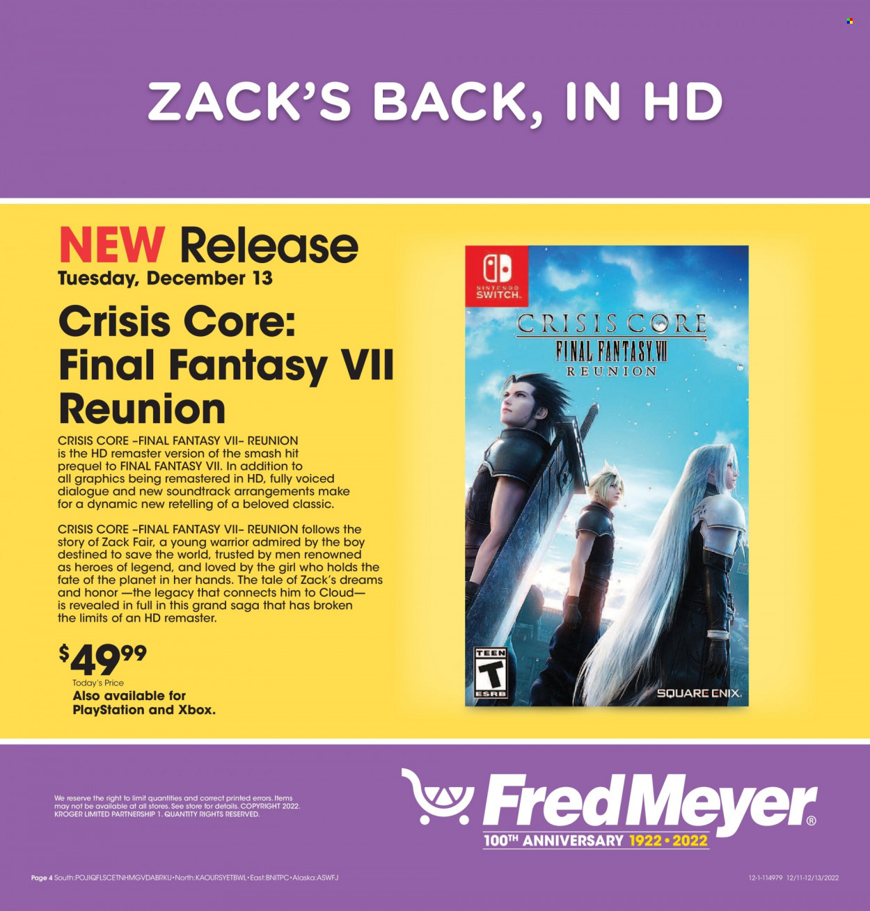 Fred Meyer ad - 12/11/2022 - 12/13/2022. Page 4