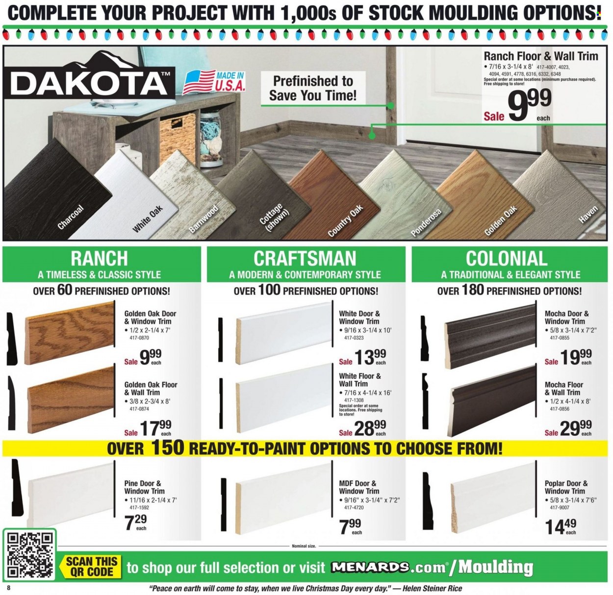 Menards ad - 12/13/2022 - 12/24/2022. Page 8
