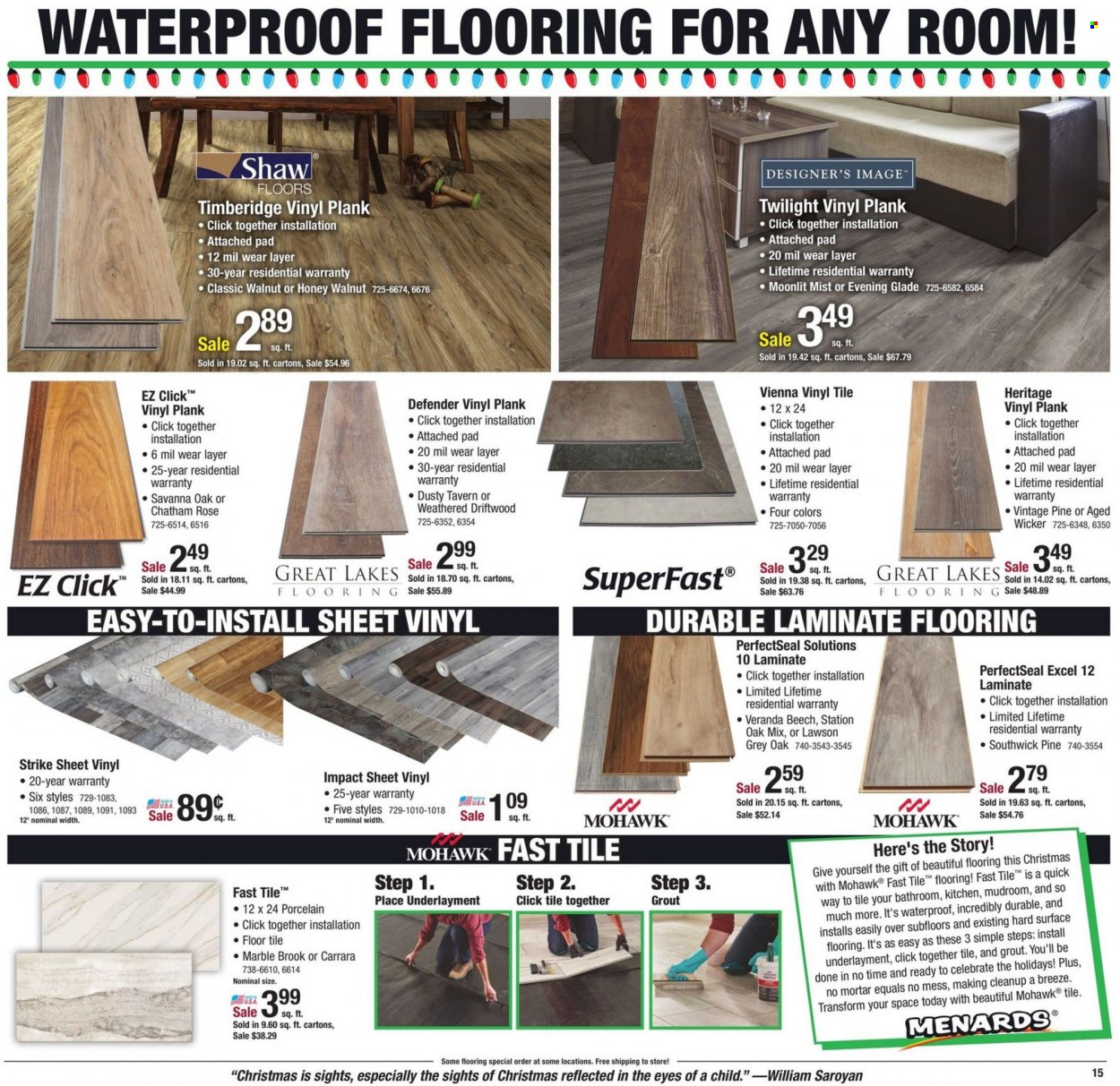 Menards ad - 12/13/2022 - 12/24/2022. Page 15