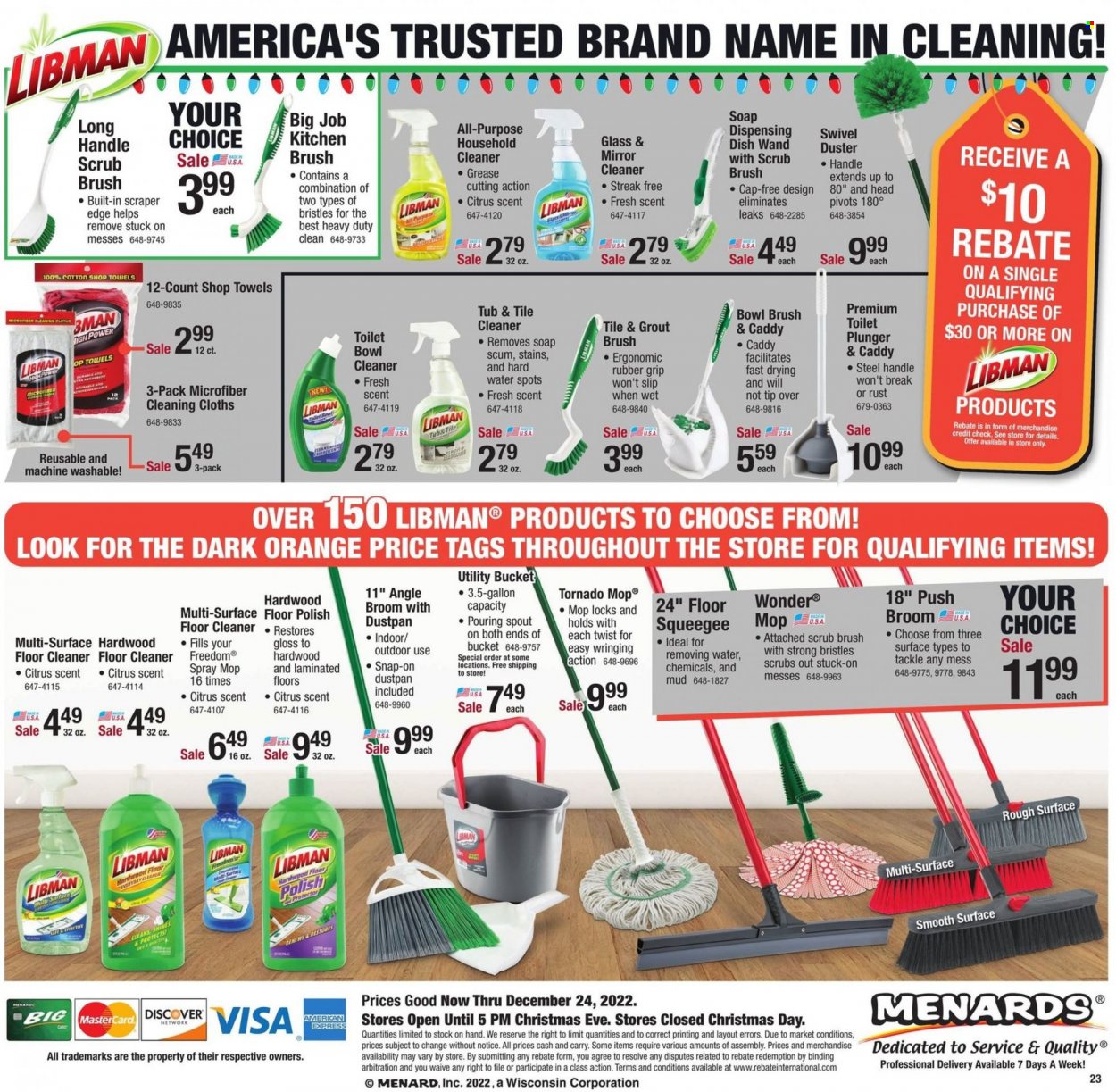 Menards ad - 12/13/2022 - 12/24/2022. Page 24